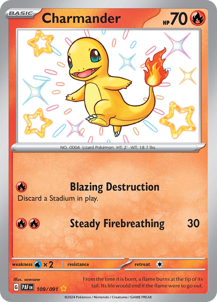 Charmander (109/091) [Scarlet & Violet: Paldean Fates] | L.A. Mood Comics and Games