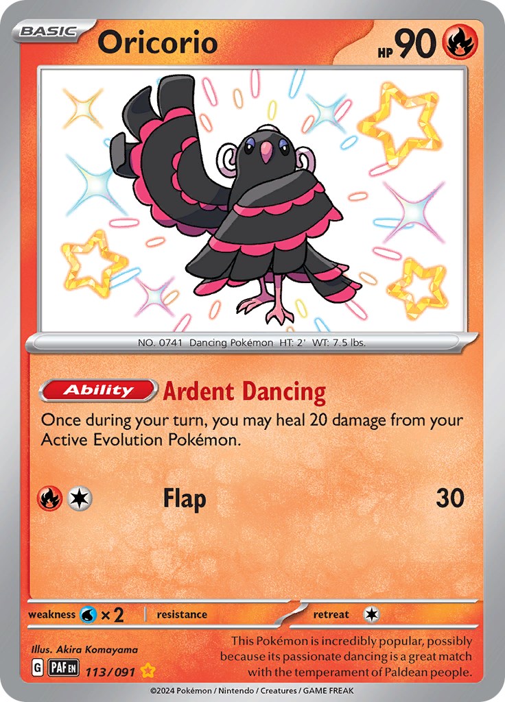 Oricorio (113/091) [Scarlet & Violet: Paldean Fates] | L.A. Mood Comics and Games