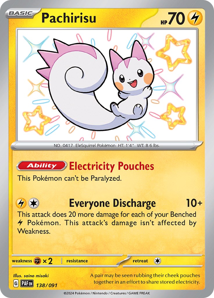 Pachirisu (138/091) [Scarlet & Violet: Paldean Fates] | L.A. Mood Comics and Games