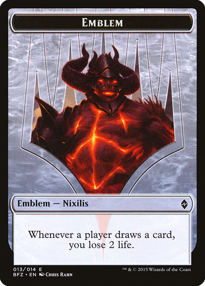 Ob Nixilis Reignited Emblem [Battle for Zendikar Tokens] | L.A. Mood Comics and Games