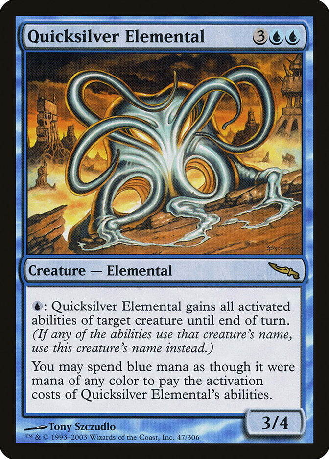 Quicksilver Elemental [Mirrodin] | L.A. Mood Comics and Games