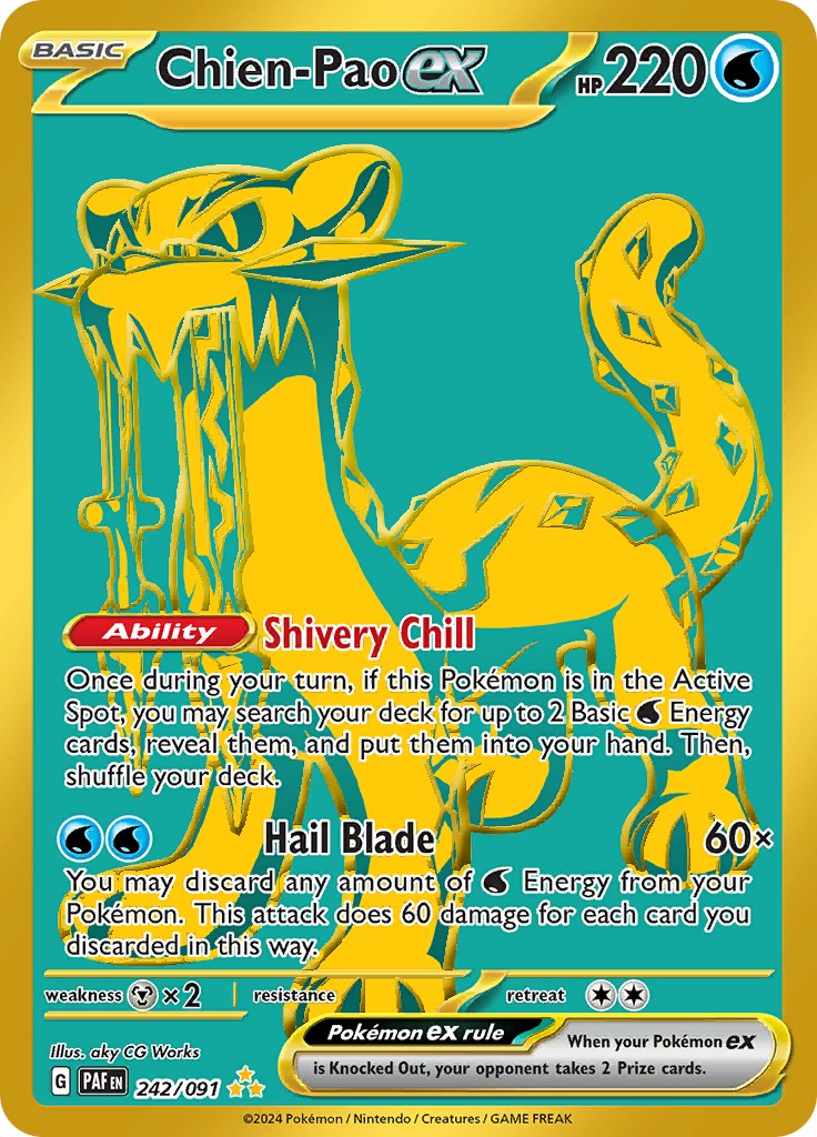 Chien-Pao ex (242/091) [Scarlet & Violet: Paldean Fates] | L.A. Mood Comics and Games