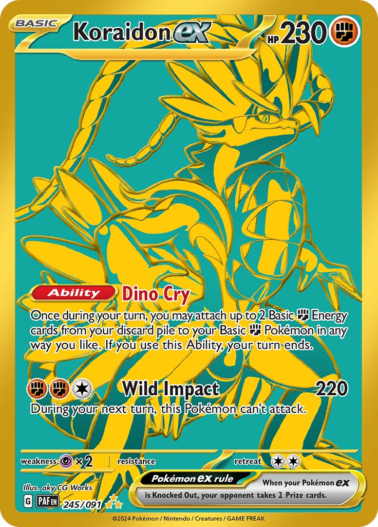 Koraidon ex (245/091) [Scarlet & Violet: Paldean Fates] | L.A. Mood Comics and Games