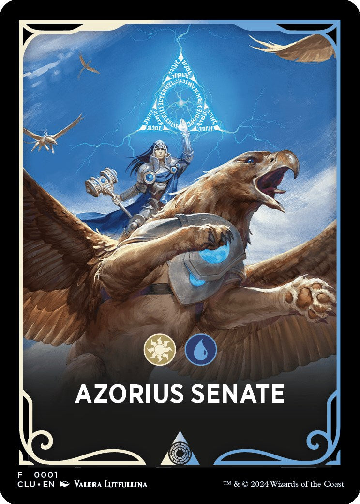 Azorius Senate Theme Card [Ravnica: Clue Edition Tokens] | L.A. Mood Comics and Games