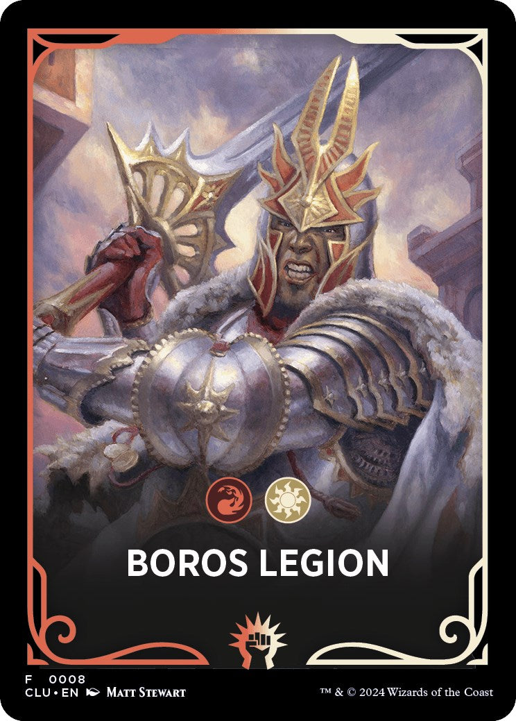 Boros Legion Theme Card [Ravnica: Clue Edition Tokens] | L.A. Mood Comics and Games