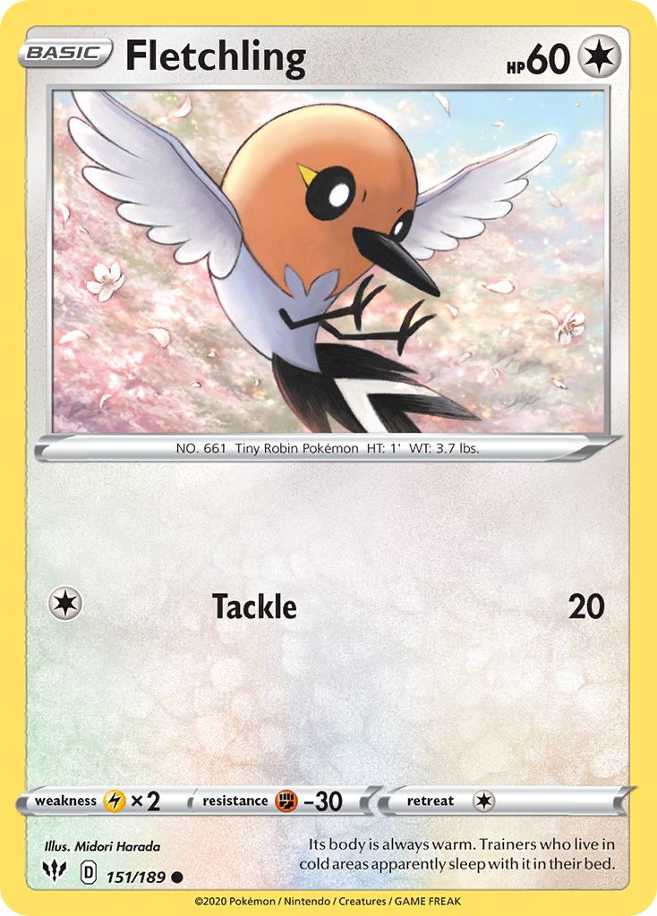 Fletchling (151/189) [Sword & Shield: Darkness Ablaze] | L.A. Mood Comics and Games