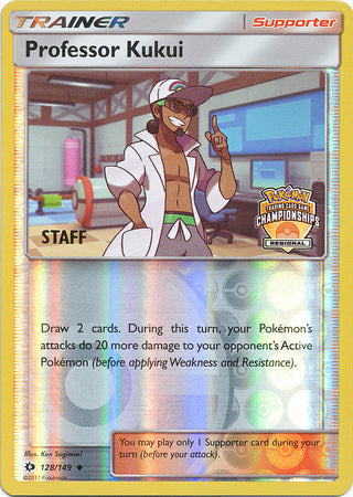 Professor Kukui (128/149) (Regional Championship Promo Staff) [Sun & Moon: Base Set] | L.A. Mood Comics and Games