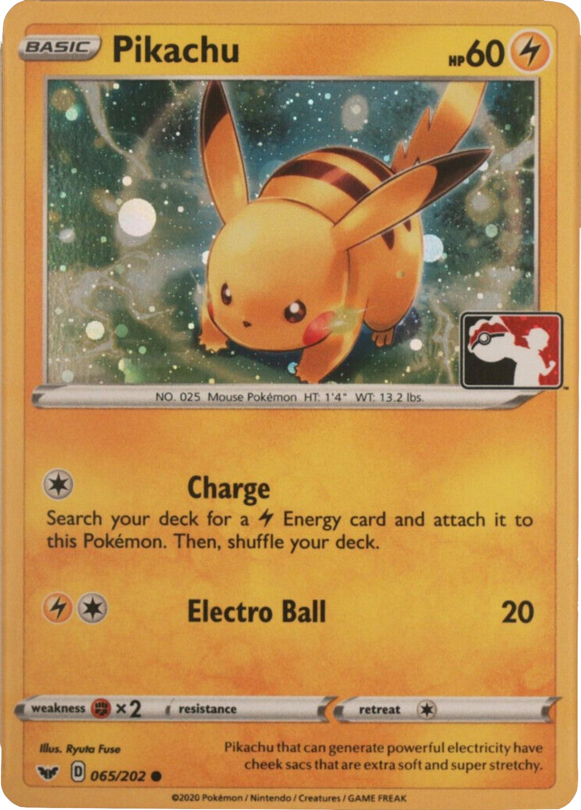 Pikachu (065/202) (Cosmos Holo) [League & Championship Cards] | L.A. Mood Comics and Games