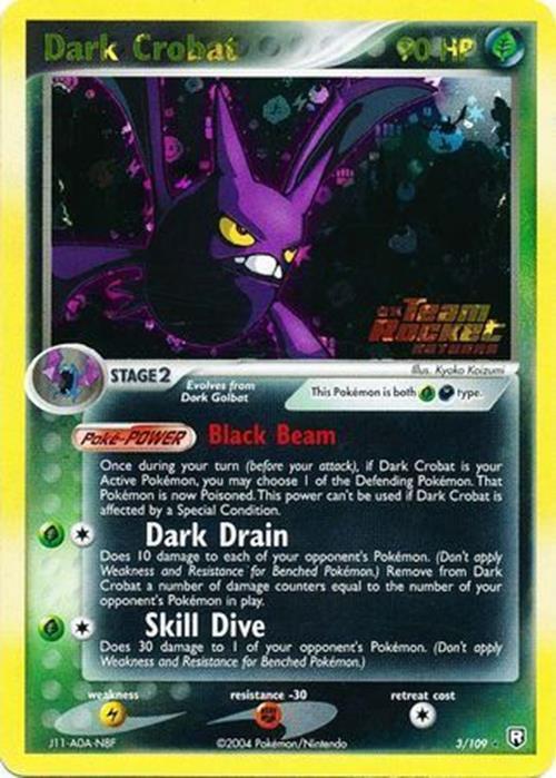 Dark Crobat (3/109) (Stamped) [EX: Team Rocket Returns] | L.A. Mood Comics and Games