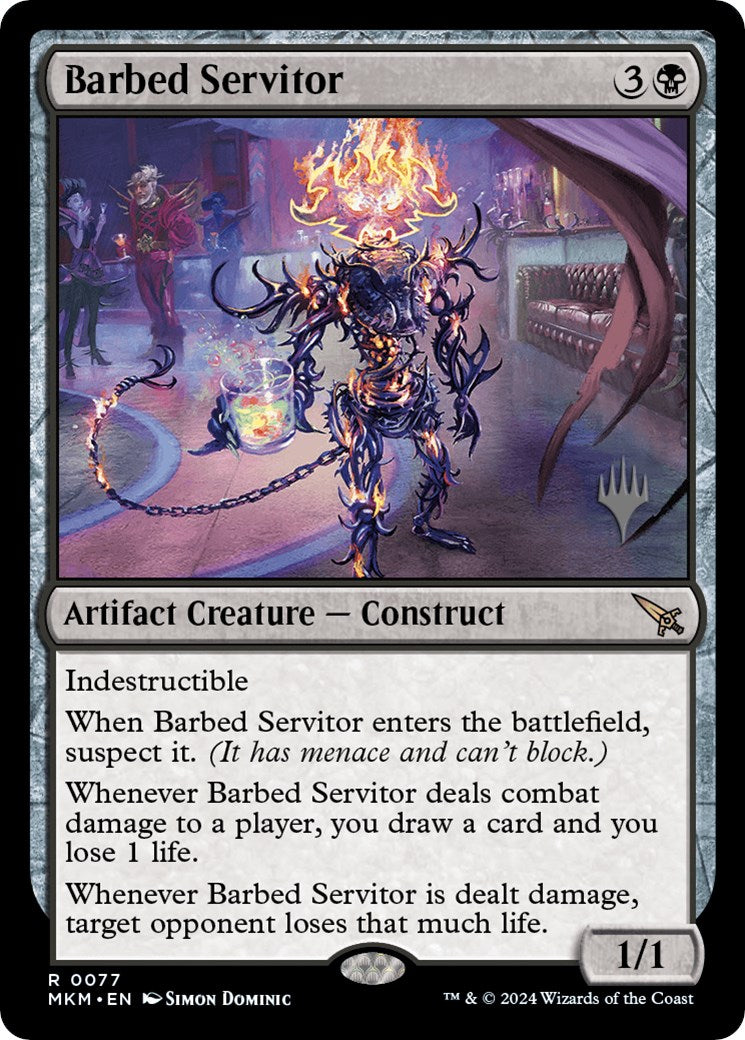 Barbed Servitor (Promo Pack) [Murders at Karlov Manor Promos] | L.A. Mood Comics and Games