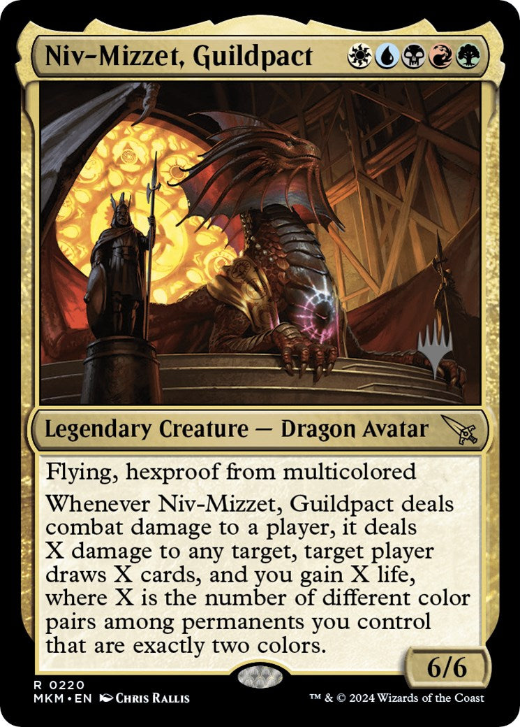 Niv-Mizzet, Guildpact (Promo Pack) [Murders at Karlov Manor Promos] | L.A. Mood Comics and Games