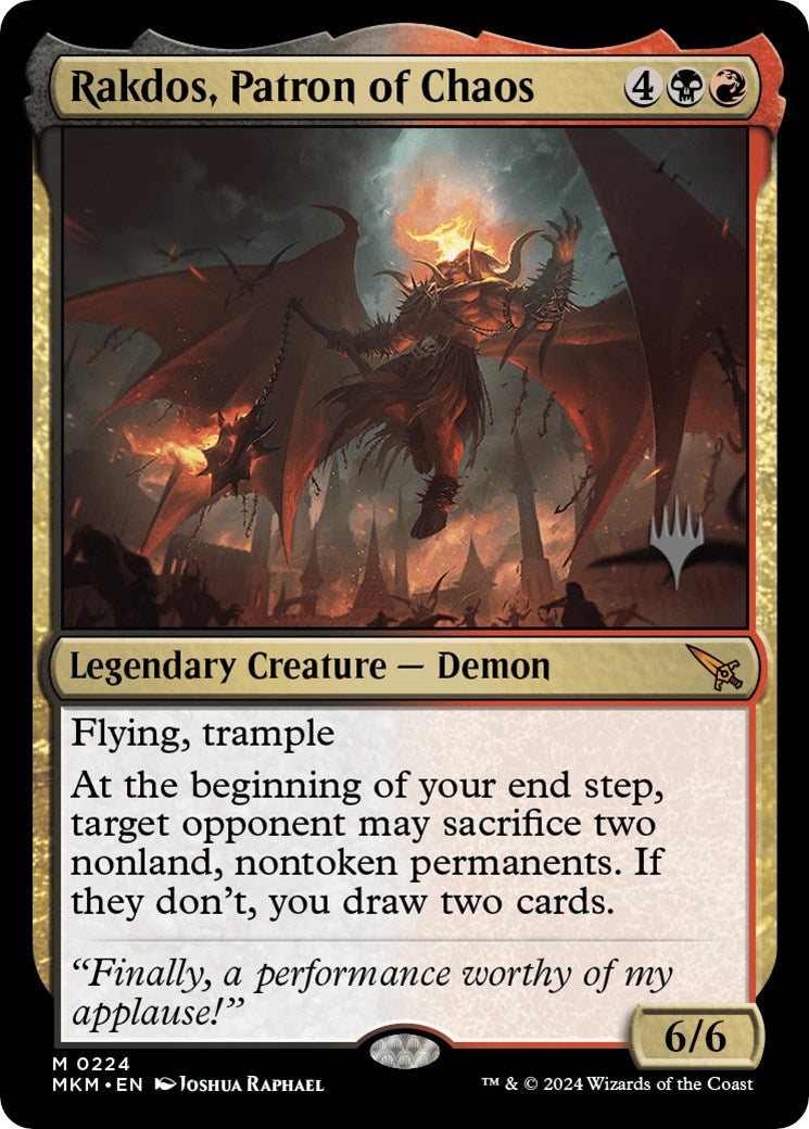 Rakdos, Patron of Chaos (Promo Pack) [Murders at Karlov Manor Promos] | L.A. Mood Comics and Games