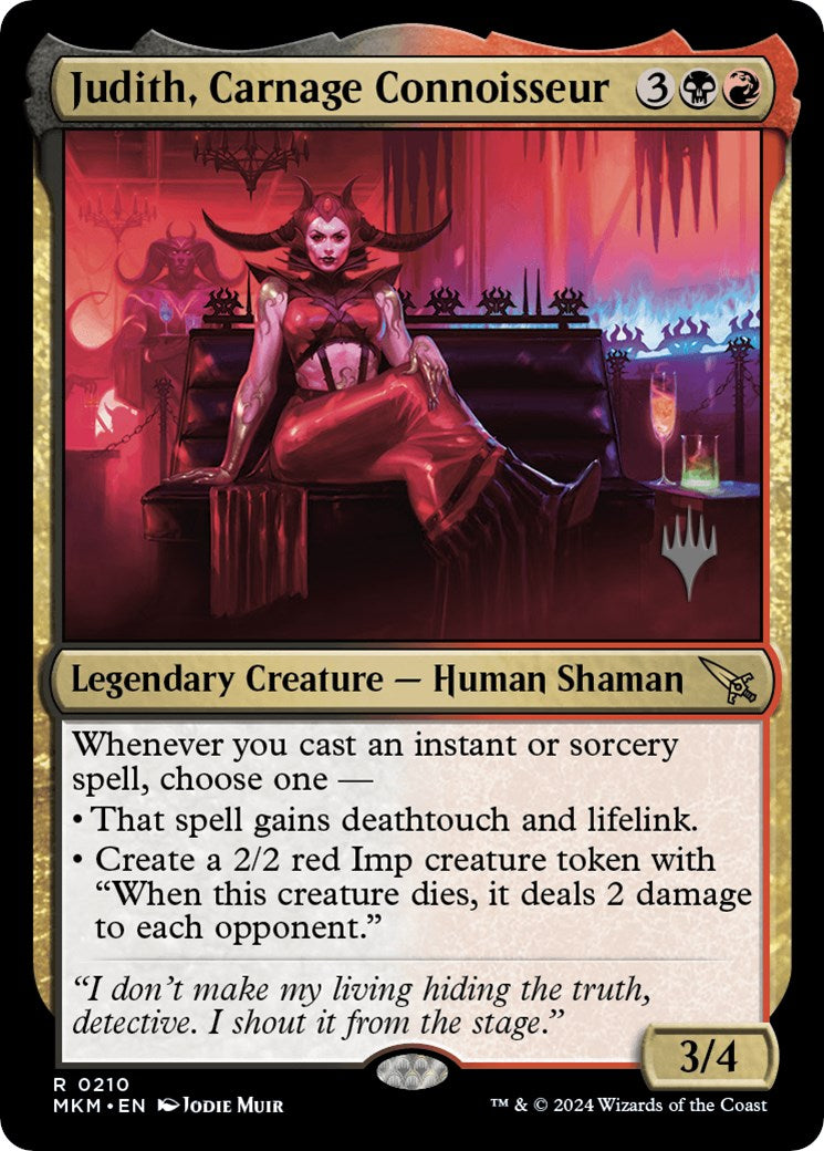 Judith, Carnage Connoisseur (Promo Pack) [Murders at Karlov Manor Promos] | L.A. Mood Comics and Games