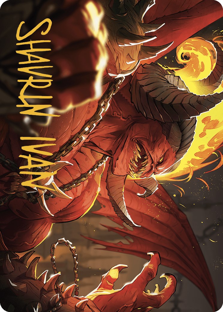 Rakdos, Patron of Chaos Art Card (45/49) (Gold-Stamped Signature) [Murders at Karlov Manor Art Series] | L.A. Mood Comics and Games