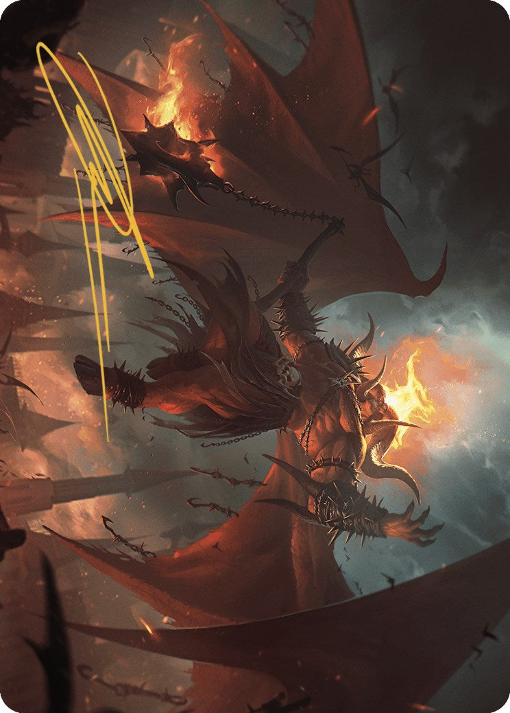 Rakdos, Patron of Chaos Art Card (22/49) (Gold-Stamped Signature) [Murders at Karlov Manor Art Series] | L.A. Mood Comics and Games