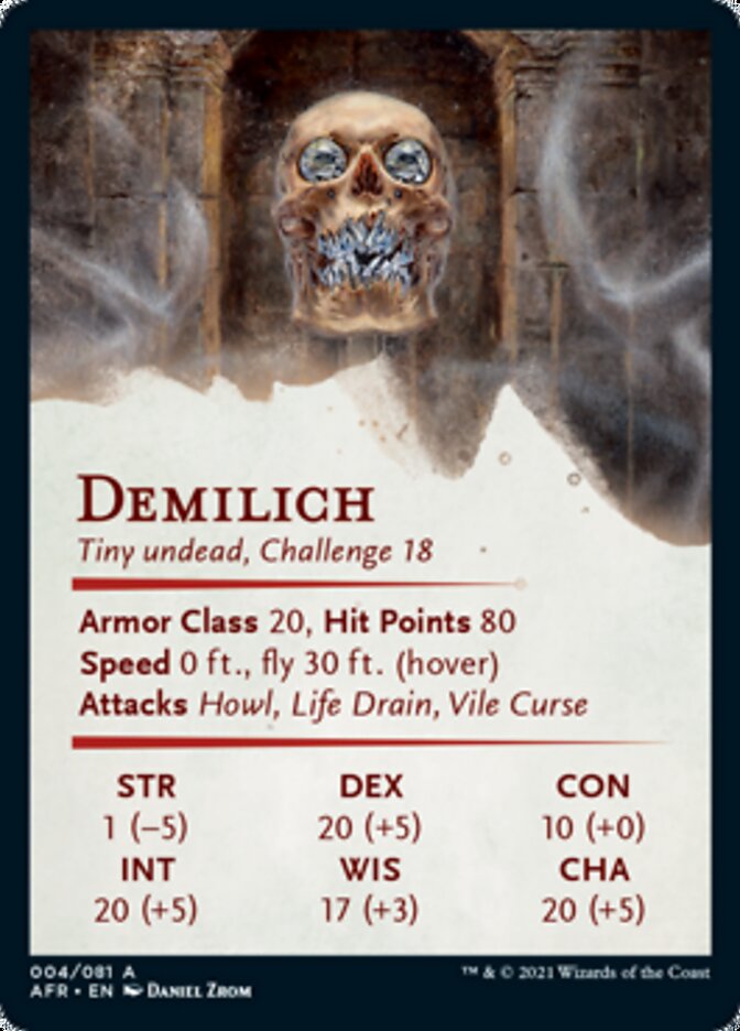 Demilich Art Card [Dungeons & Dragons: Adventures in the Forgotten Realms Art Series] | L.A. Mood Comics and Games