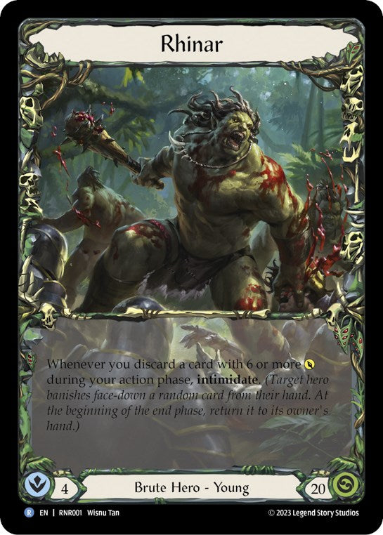 Rhinar [RNR001] (Rhinar Hero Deck)  Rainbow Foil | L.A. Mood Comics and Games