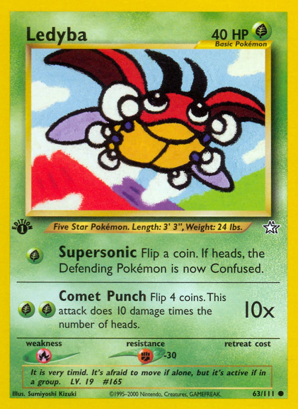 Ledyba (63/111) [Neo Genesis 1st Edition] | L.A. Mood Comics and Games