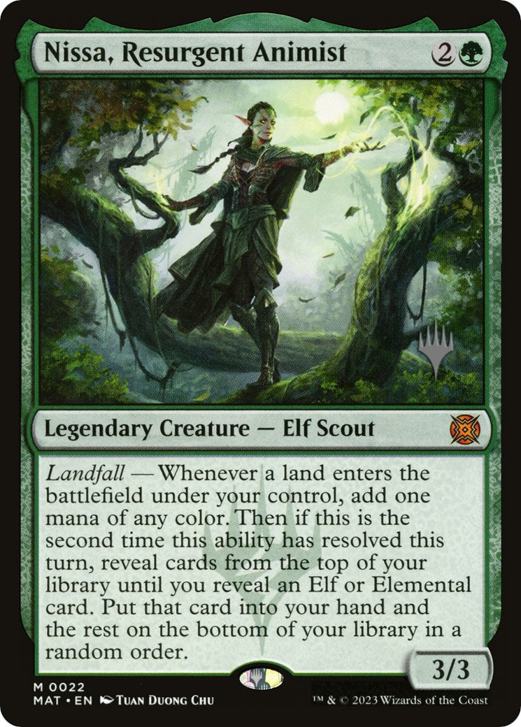 Nissa, Resurgent Animist (Promo Pack) [Murders at Karlov Manor Promos] | L.A. Mood Comics and Games