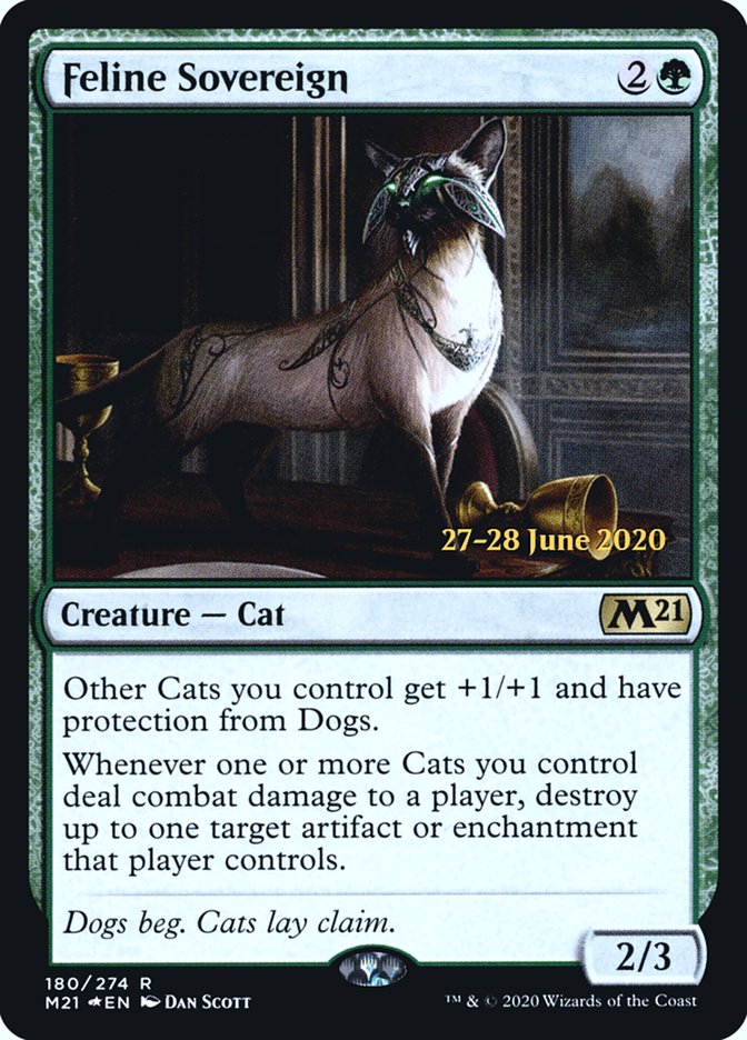 Feline Sovereign [Core Set 2021 Prerelease Promos] | L.A. Mood Comics and Games