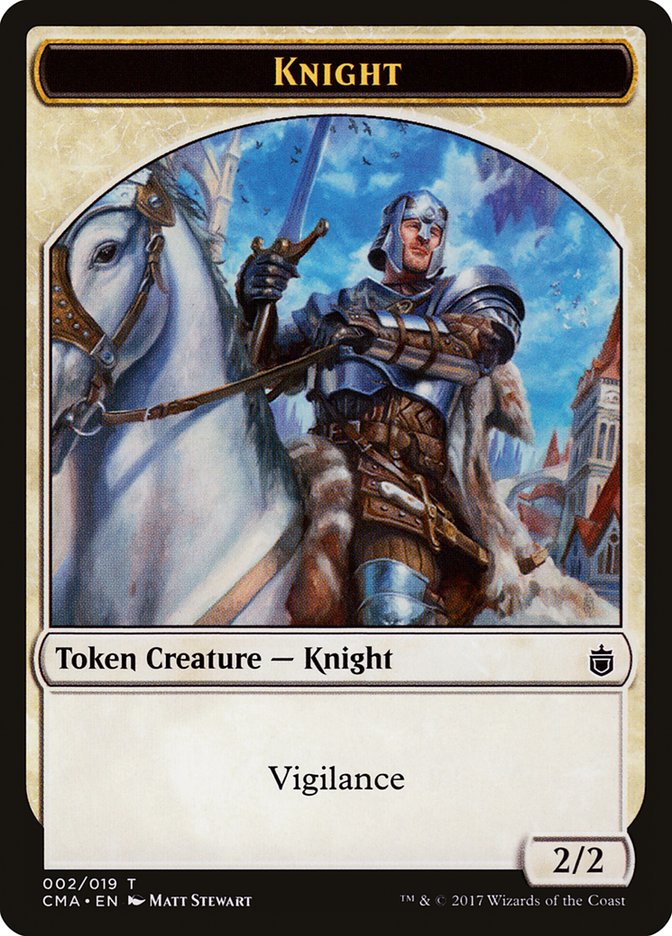 Knight Token [Commander Anthology Tokens] | L.A. Mood Comics and Games