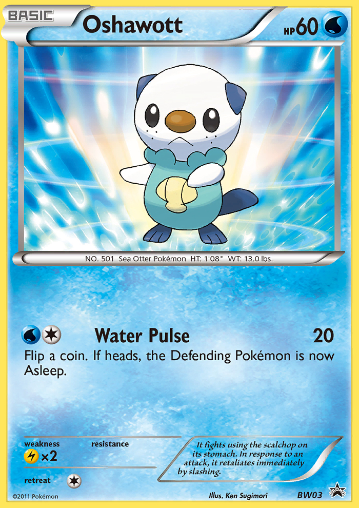 Oshawott (BW03) [Black & White: Black Star Promos] | L.A. Mood Comics and Games