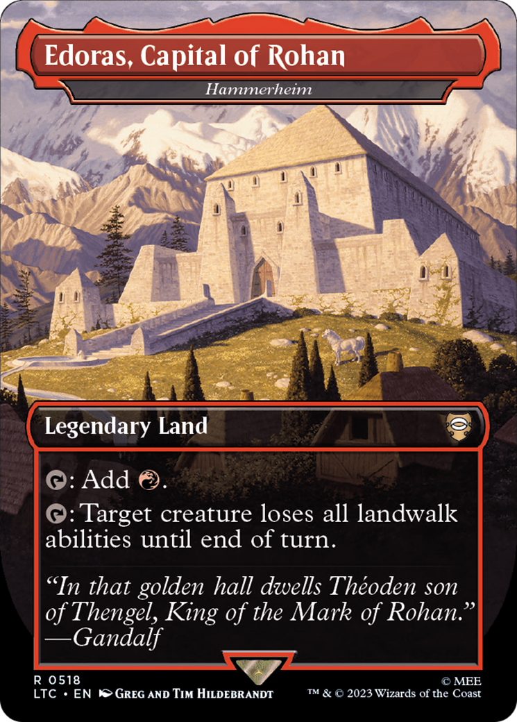 Edoras, Capital of Rohan - Hammerheim (Borderless) [The Lord of the Rings: Tales of Middle-Earth Commander] | L.A. Mood Comics and Games