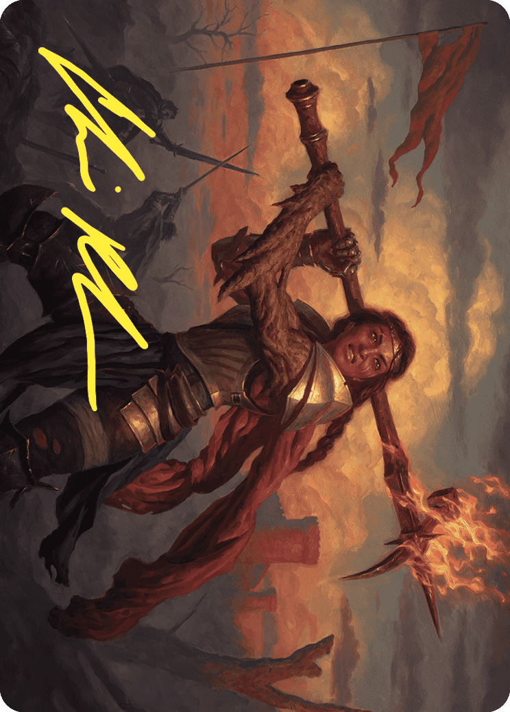 Imodane, the Pyrohammer Art Card (Gold-Stamped Signature) [Wilds of Eldraine Art Series] | L.A. Mood Comics and Games