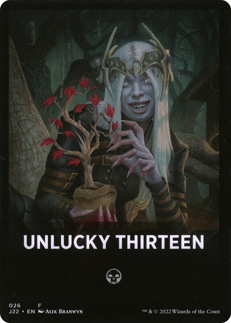 Unlucky Thirteen Theme Card [Jumpstart 2022 Front Cards] | L.A. Mood Comics and Games