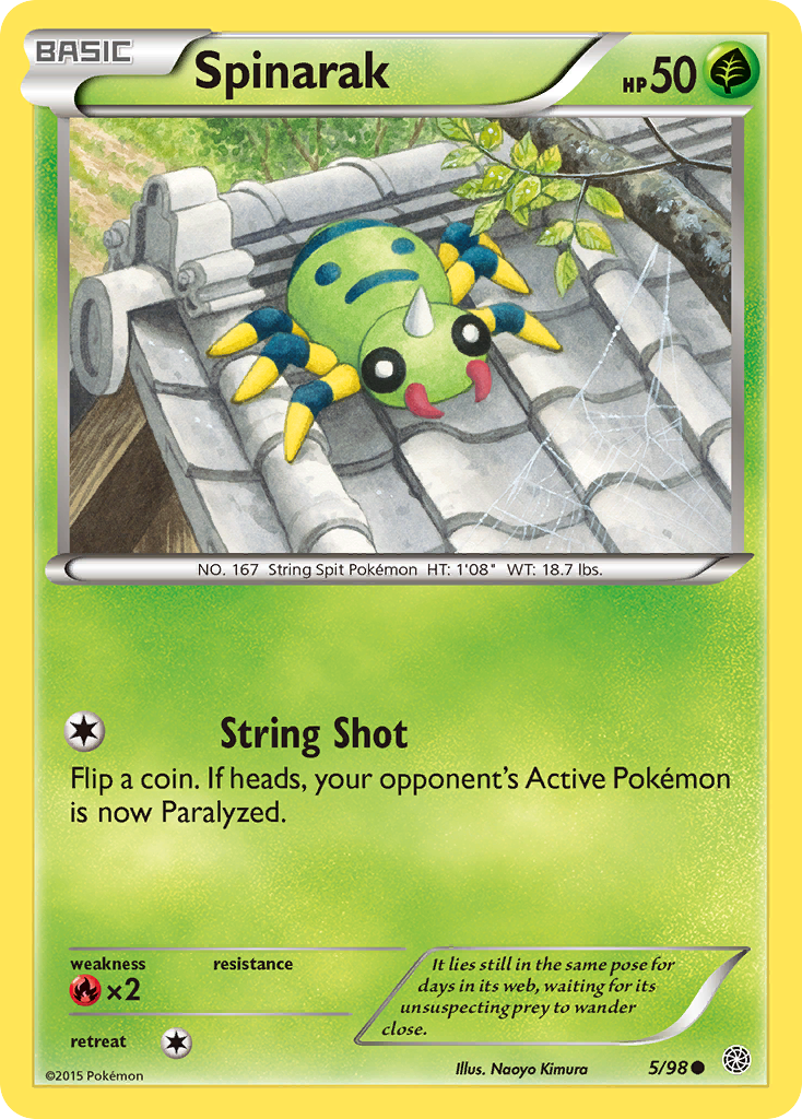 Spinarak (5/98) [XY: Ancient Origins] | L.A. Mood Comics and Games