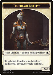 Zombie // Trueheart Duelist Double-Sided Token [Amonkhet Tokens] | L.A. Mood Comics and Games