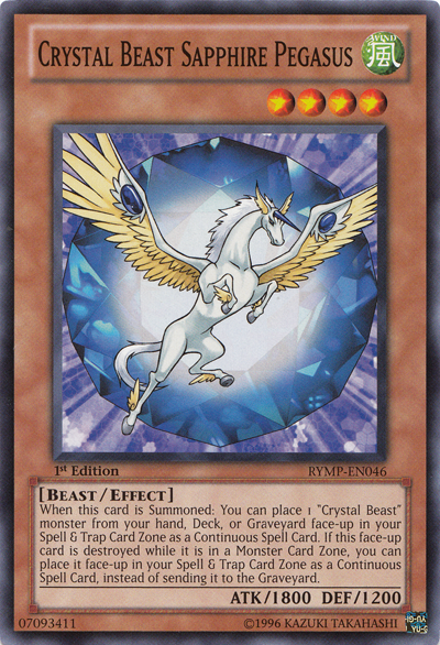 Crystal Beast Sapphire Pegasus [RYMP-EN046] Common | L.A. Mood Comics and Games