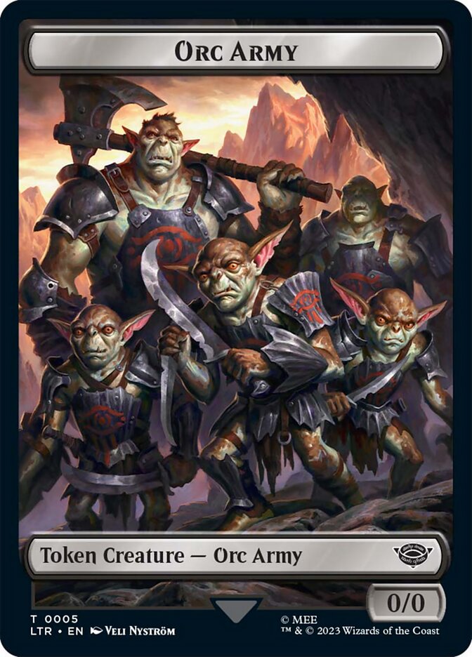 Orc Army Token (05) [The Lord of the Rings: Tales of Middle-Earth Tokens] | L.A. Mood Comics and Games
