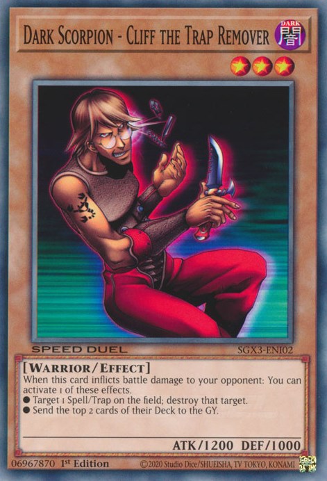 Dark Scorpion - Cliff the Trap Remover [SGX3-ENI02] Common | L.A. Mood Comics and Games