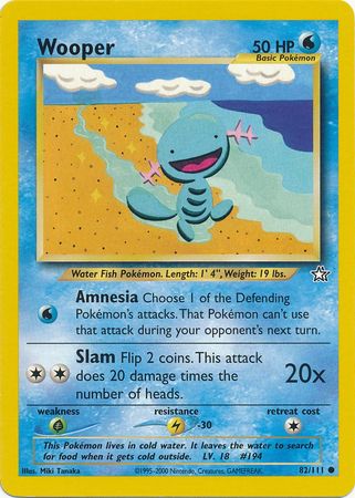 Wooper (82/111) [Neo Genesis Unlimited] | L.A. Mood Comics and Games