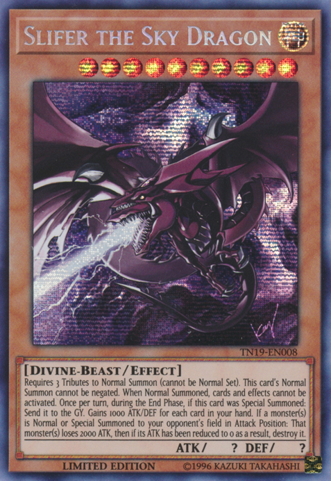 Slifer the Sky Dragon [TN19-EN008] Prismatic Secret Rare | L.A. Mood Comics and Games