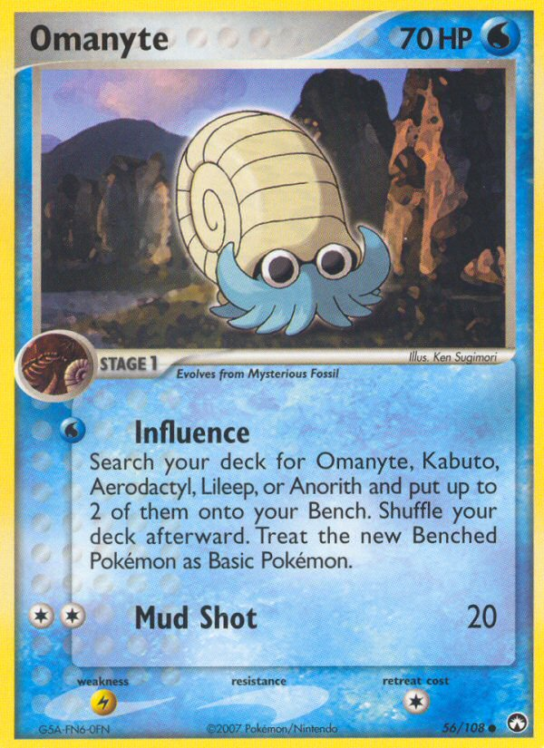 Omanyte (56/108) [EX: Power Keepers] | L.A. Mood Comics and Games