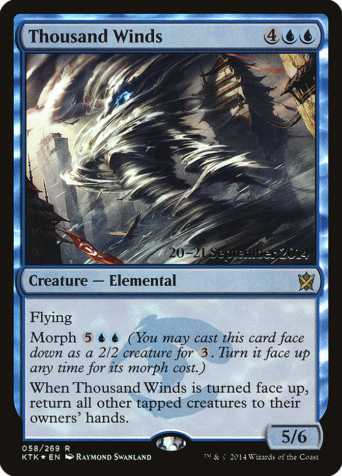 Thousand Winds [Khans of Tarkir Prerelease Promos] | L.A. Mood Comics and Games