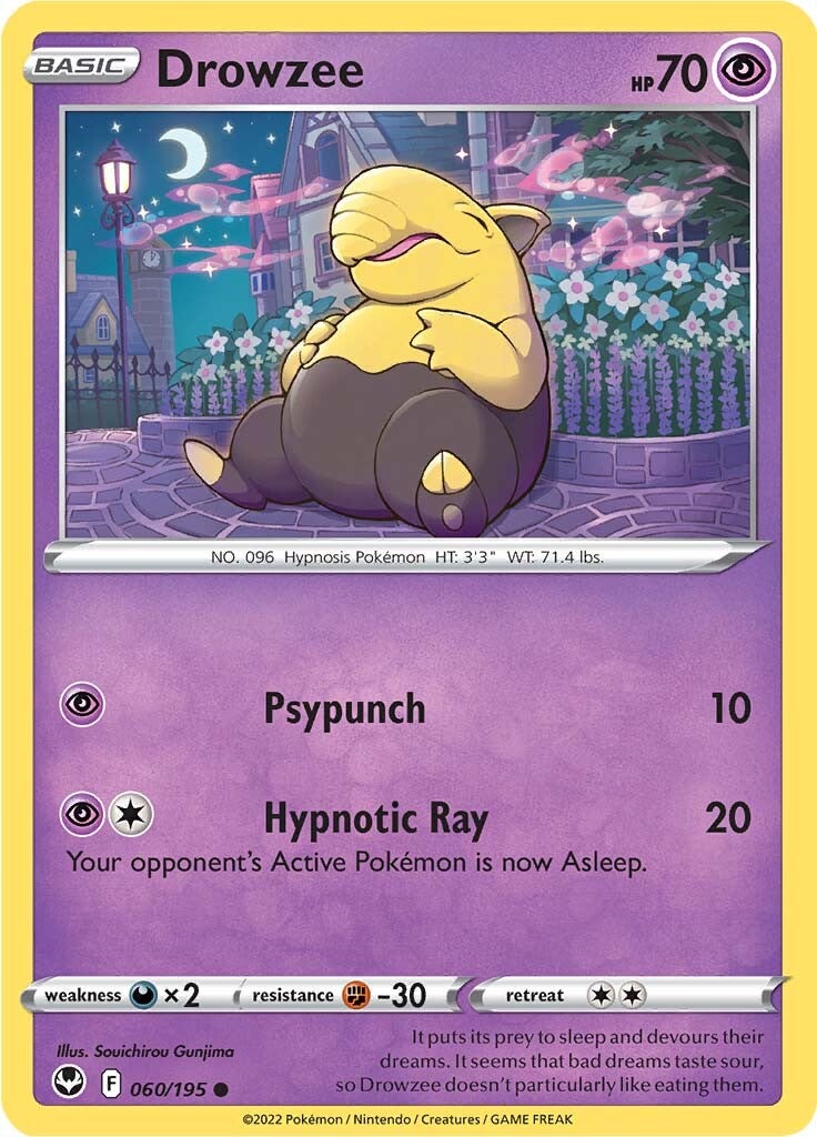 Drowzee (060/195) [Sword & Shield: Silver Tempest] | L.A. Mood Comics and Games