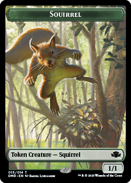 Goblin // Squirrel Double-Sided Token [Dominaria Remastered Tokens] | L.A. Mood Comics and Games