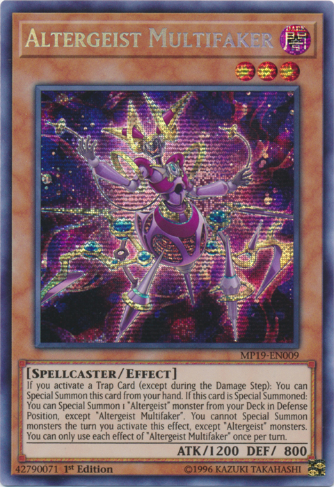 Altergeist Multifaker [MP19-EN009] Prismatic Secret Rare | L.A. Mood Comics and Games