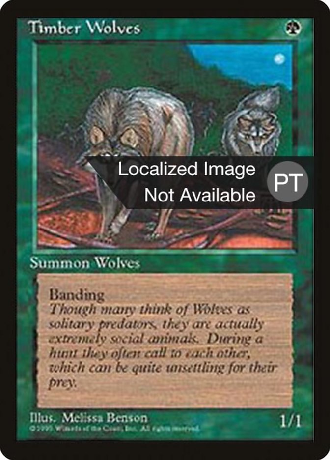 Timber Wolves [Fourth Edition (Foreign Black Border)] | L.A. Mood Comics and Games