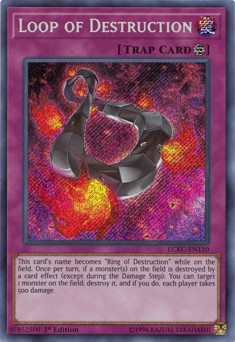 Loop of Destruction [LCKC-EN110] Secret Rare | L.A. Mood Comics and Games