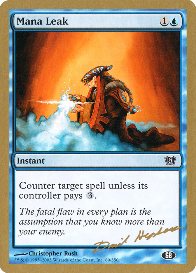 Mana Leak (Dave Humpherys) (SB) [World Championship Decks 2003] | L.A. Mood Comics and Games
