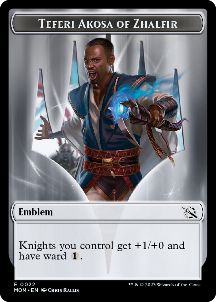 Teferi Akosa of Zhalfir Emblem [March of the Machine Tokens] | L.A. Mood Comics and Games