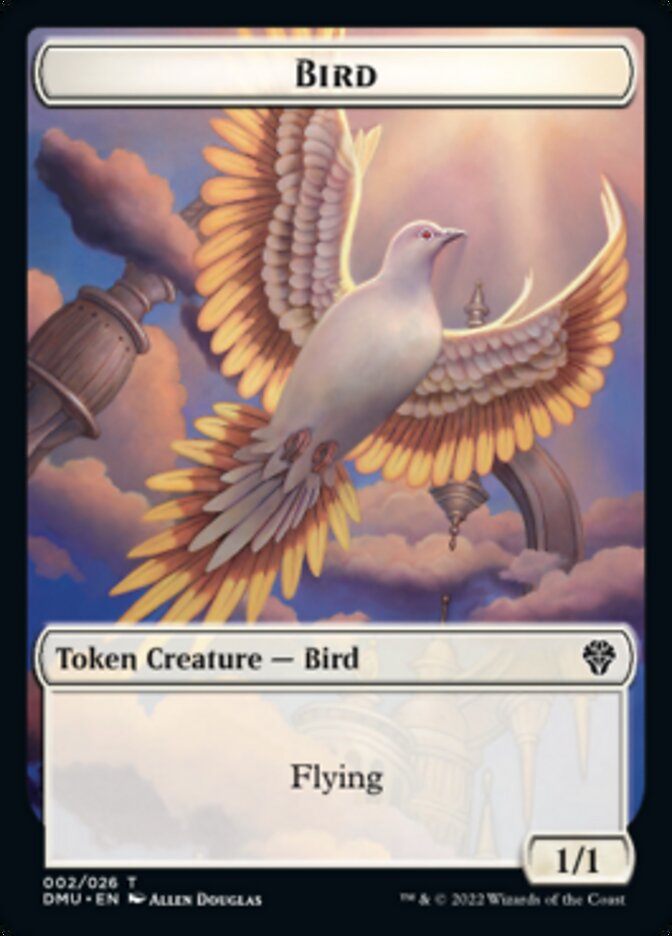 Bird (002) // Monk Double-Sided Token [Dominaria United Tokens] | L.A. Mood Comics and Games