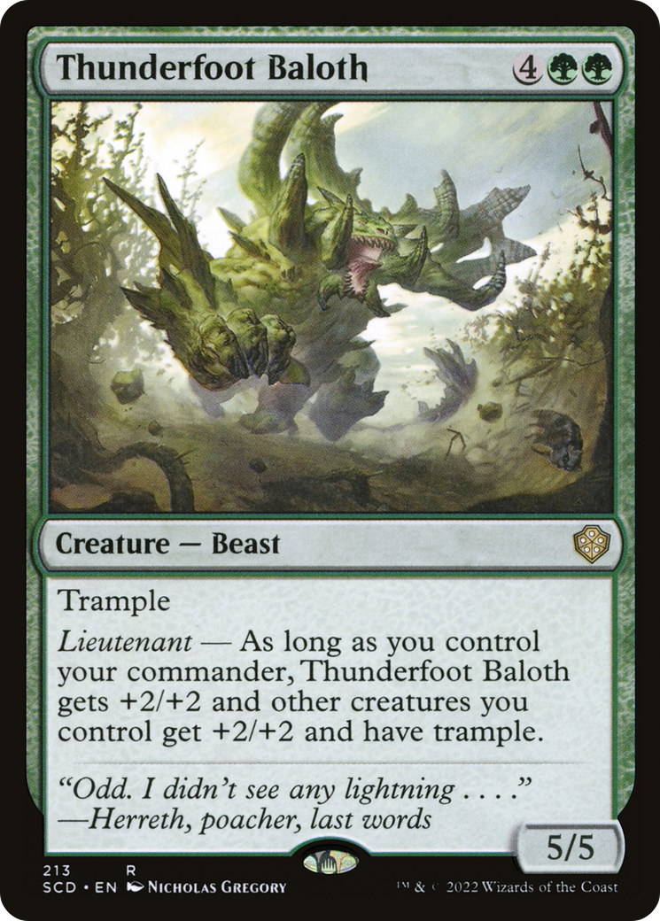 Thunderfoot Baloth [Starter Commander Decks] | L.A. Mood Comics and Games