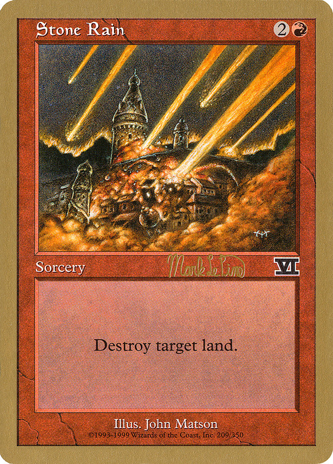 Stone Rain (Mark Le Pine) [World Championship Decks 1999] | L.A. Mood Comics and Games
