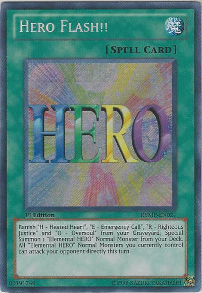 Hero Flash!! [RYMP-EN027] Secret Rare | L.A. Mood Comics and Games