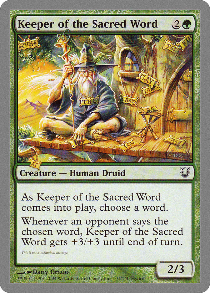 Keeper of the Sacred Word [Unhinged] | L.A. Mood Comics and Games